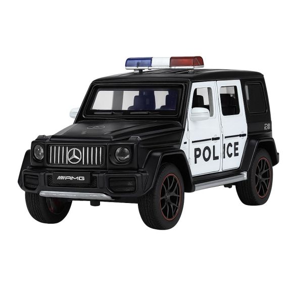 Çek Bırak Işıklı ve Sesli G Polis Metal Jeep 1:24