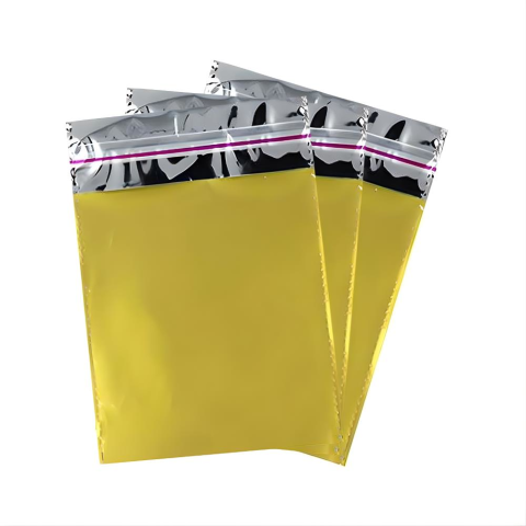 Metalize Poşet Bantlı - Hediye Poşeti 25x35 50Lİ