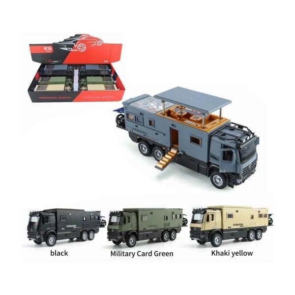 Çek Bırak Işıklı ve Sesli Model Motorlu Karavan 1:24