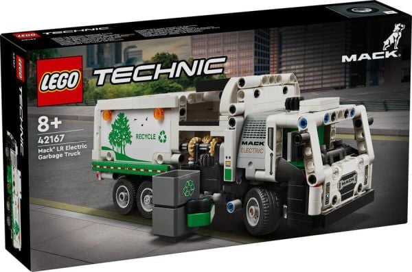 LEGO ® Technic Mack® LR Electric Çöp Kamyonu 42167 - Yaratıcı Oyuncak Model Yapım Seti (503 Parça)