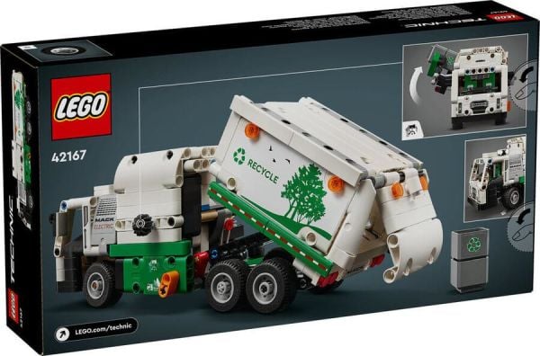 LEGO ® Technic Mack® LR Electric Çöp Kamyonu 42167 - Yaratıcı Oyuncak Model Yapım Seti (503 Parça)