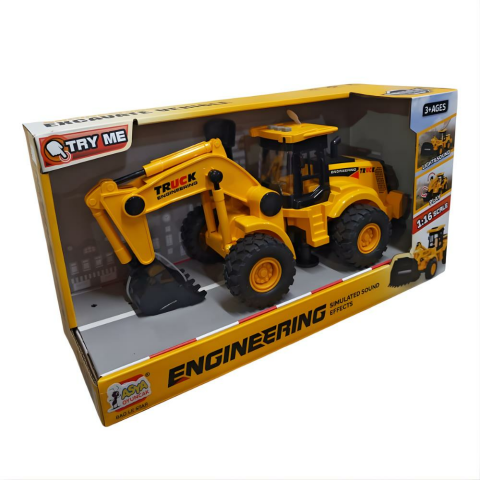 1:16 Sesli Işıklı Pilli Dozer