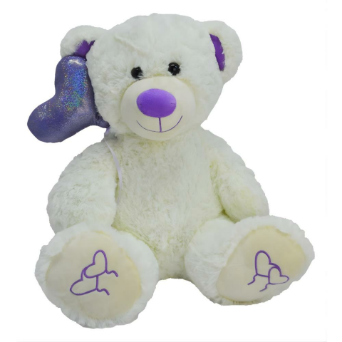 Peluş 50 Cm Kalpli Ayı