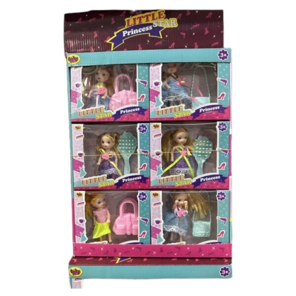 Prenses Aksesuarlı Mini Bebek Seti