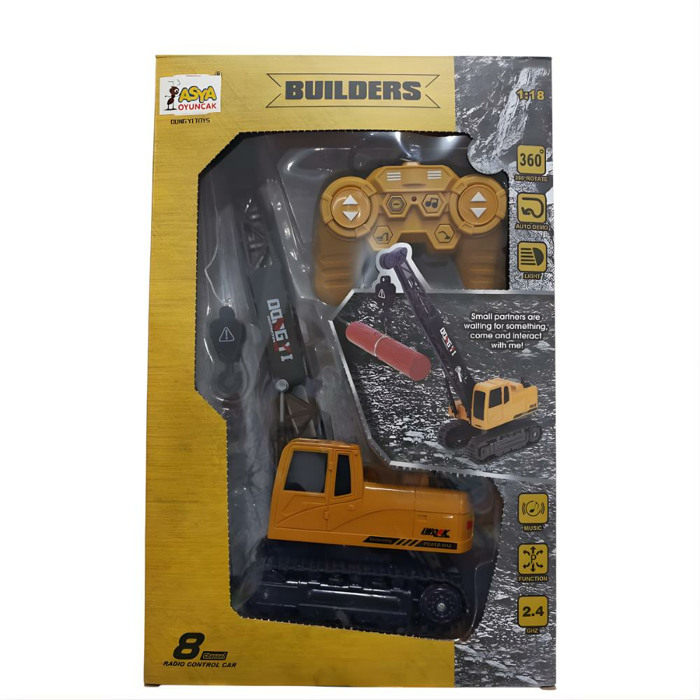 1:18 Uzaktan Kumandalı Şarjlı Vinç