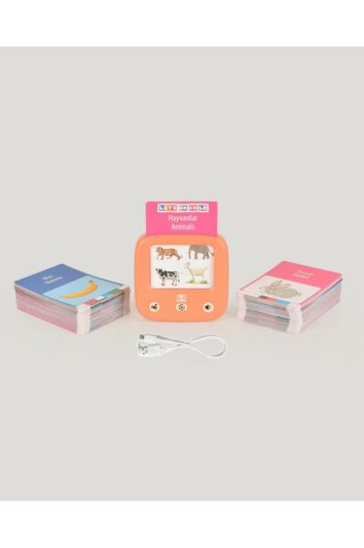 Öğretici Türkçe-İngilizce Konuşan Flash Kartlar