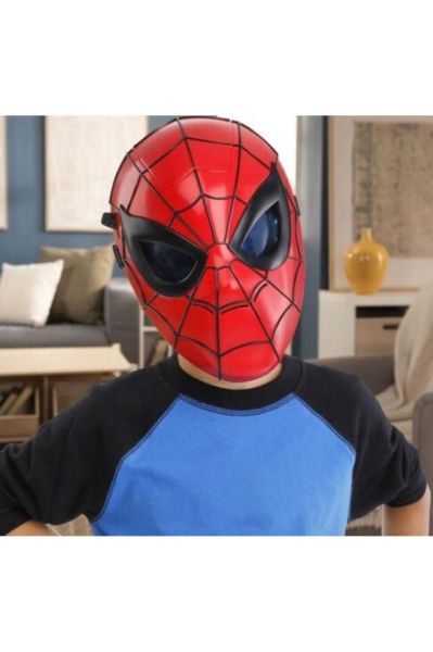 Spiderman Maske Örümcek Adam Maske Elektronik Spiderman Maske Glow Fx Mask