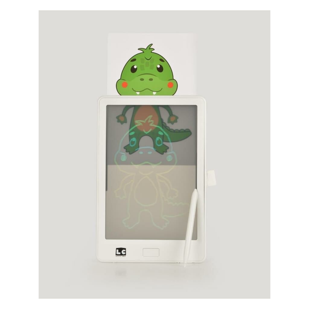 10 Inch Şeffaf LCD Dijital 4 Adet Çizim Kartlı Tablet- Beyaz