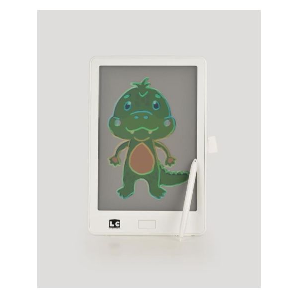 10 Inch Şeffaf LCD Dijital 4 Adet Çizim Kartlı Tablet- Beyaz