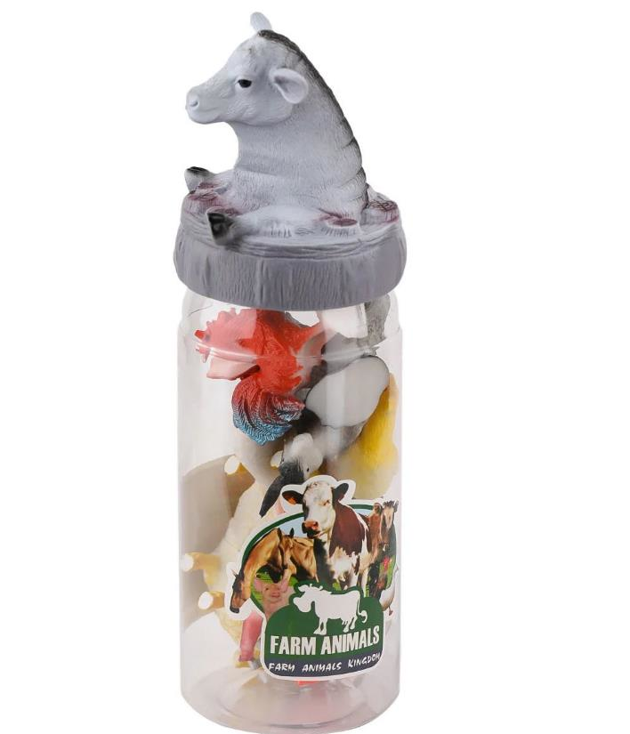 Displayde Tüp Paketli Çiftlik Hayvanları