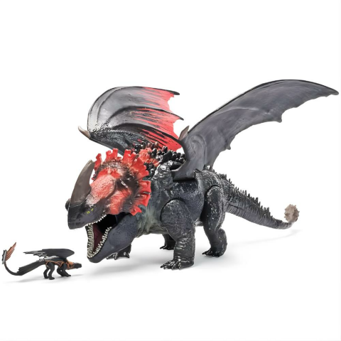 Ejderhanı Nasıl Eğitirsin Red Death Çiğneme Saldırısı Ejderha Figürü 28 cm