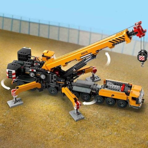 LEGO® CİLEGO City Sarı Mobil İnşaat Vinci 60409 - 9 Yaş ve Üzeri Çocuklar için Yaratıcı Oyuncak Yapım Seti (1116 Parça)