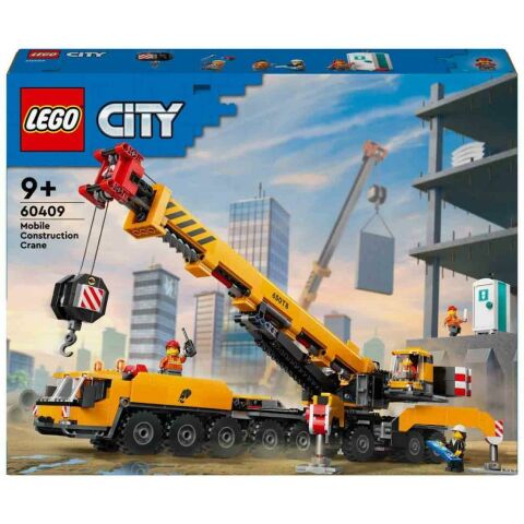 LEGO® CİLEGO City Sarı Mobil İnşaat Vinci 60409 - 9 Yaş ve Üzeri Çocuklar için Yaratıcı Oyuncak Yapım Seti (1116 Parça)