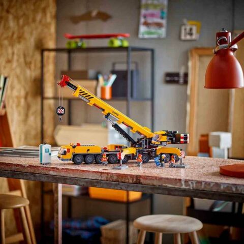 LEGO® CİLEGO City Sarı Mobil İnşaat Vinci 60409 - 9 Yaş ve Üzeri Çocuklar için Yaratıcı Oyuncak Yapım Seti (1116 Parça)