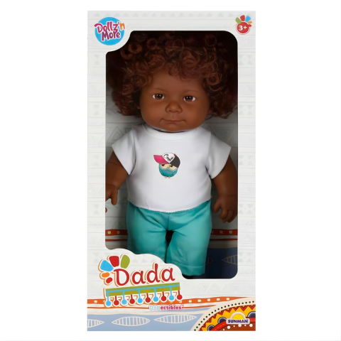 Dada Kıvırcık Saçlı Bebek 32 cm