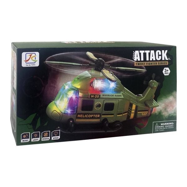 Pilli Işıklı Duman Atan Helikopter 96