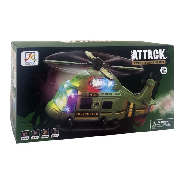 Pilli Işıklı Duman Atan Helikopter 96