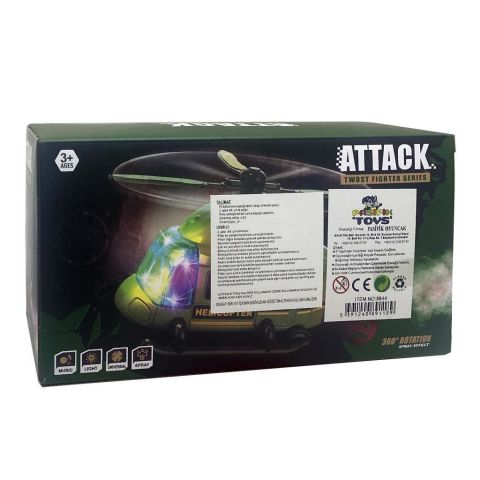 Pilli Işıklı Duman Atan Helikopter 96