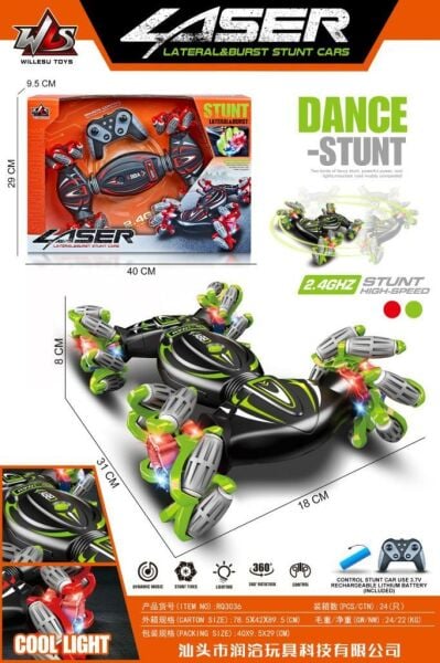 Uzaktan Kumandalı Stunt Işıklı Araba RQ3036