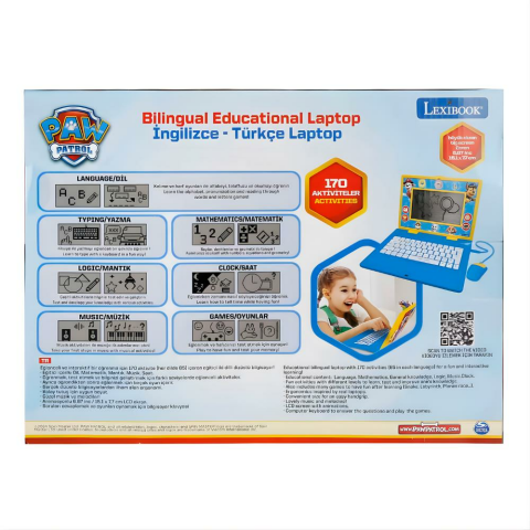 PAW Patrol İngilizce Türkçe Laptop 170 Fonksiyonlu
