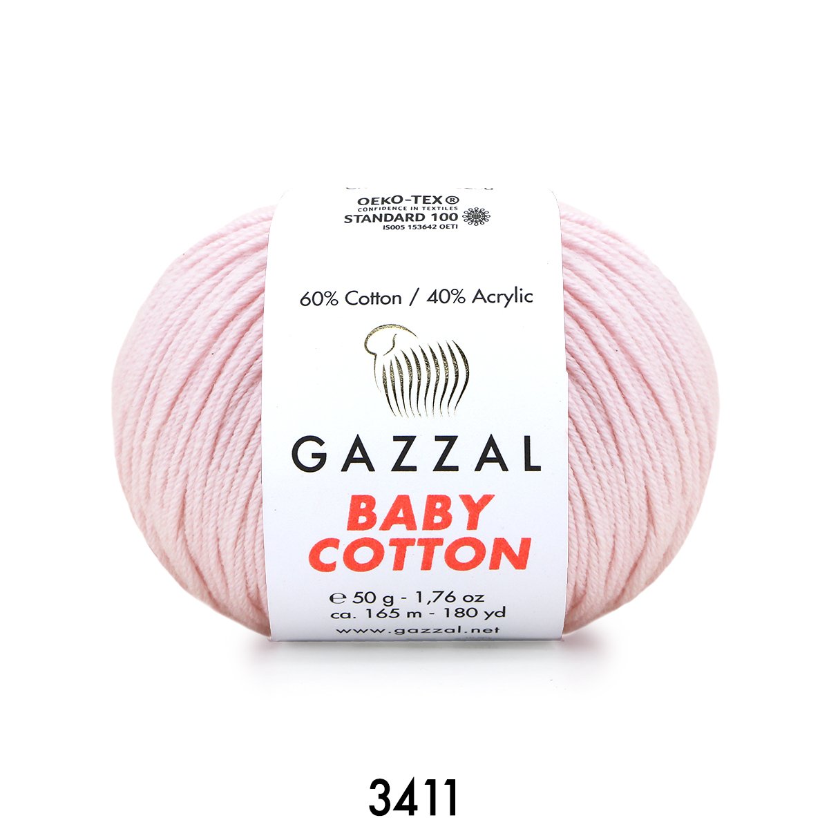 Gazzal baby cotton 3411 pudra pembe