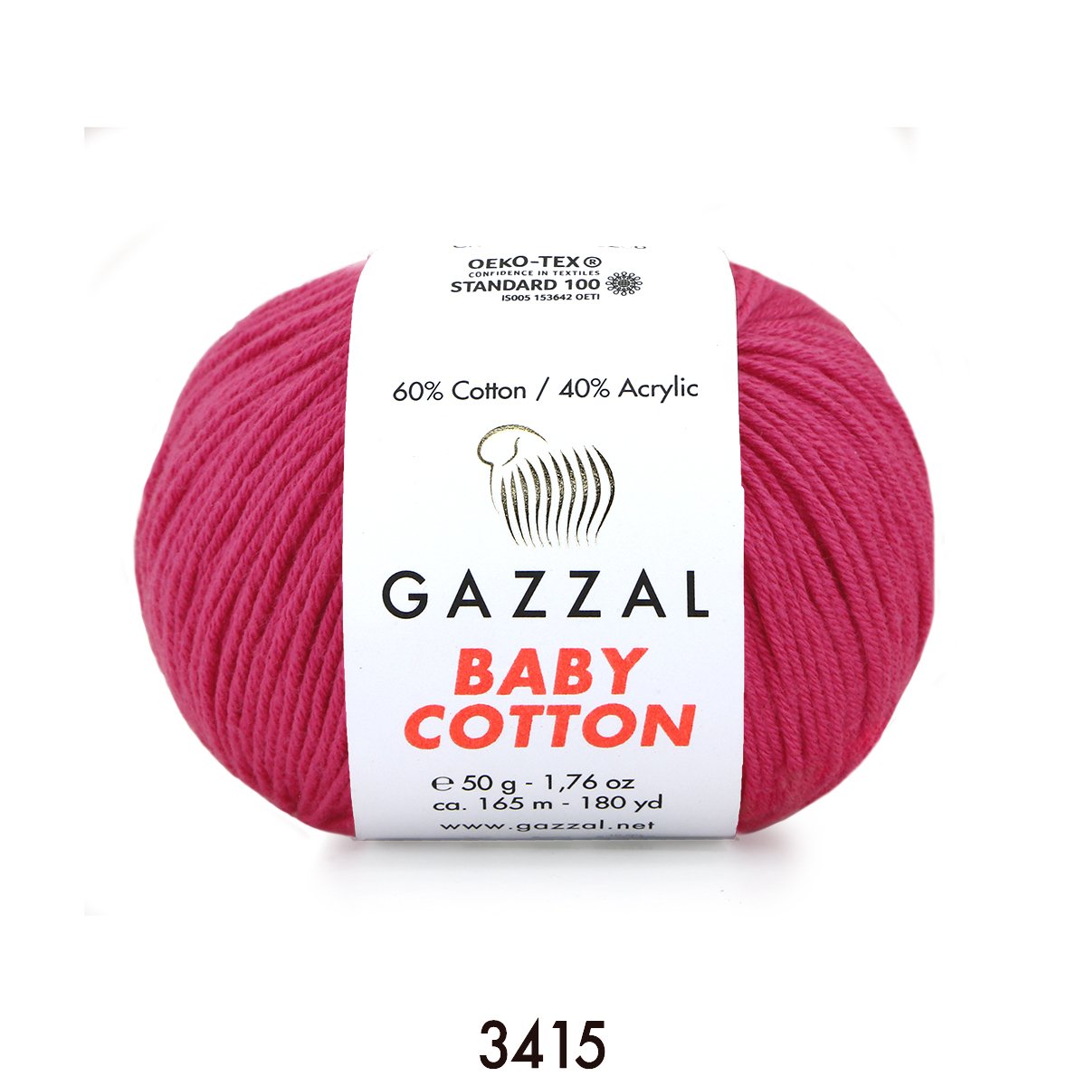 Gazzal Baby Cotton 3415 fuşya
