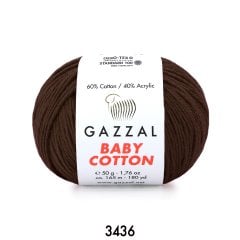 Gazzal Baby Cotton 3436 kahverengi