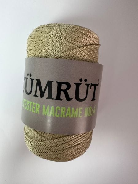 Polyester Makrome açık bej 4