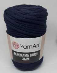 Yarnart macrame cord 3mm 784 Lacivert