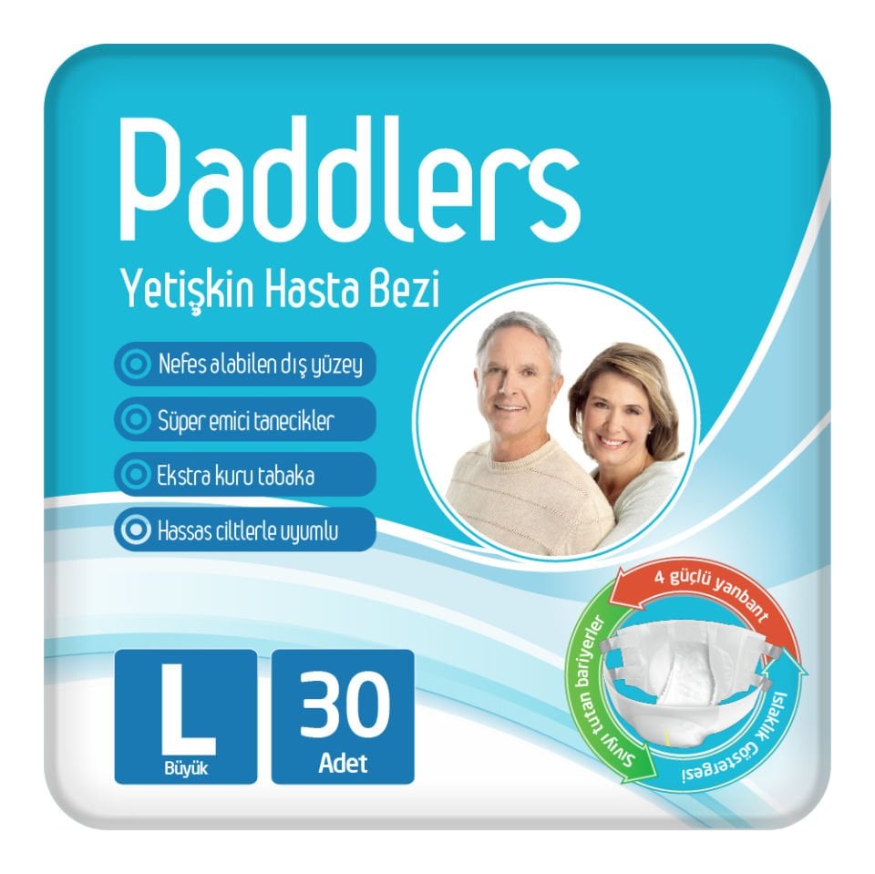 Paddlers Yetişkin Hasta Bantlı Bez Large 30 Adet