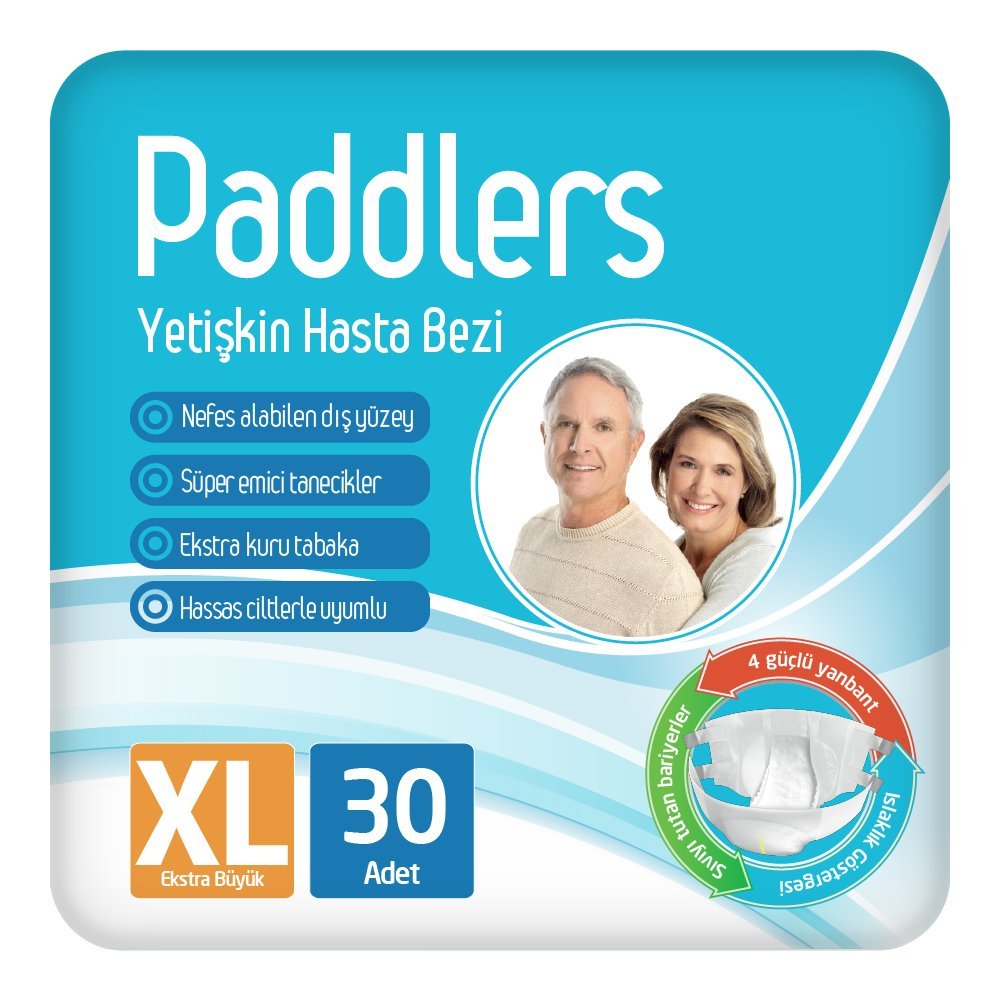 Paddlers Yetişkin Hasta Bantlı Bez X-Large 30 Adet