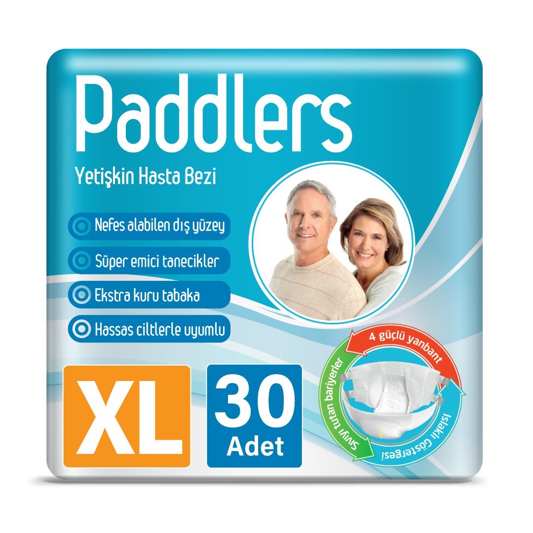 Paddlers Yetişkin Hasta Bantlı Bez X-Large 30 Adet