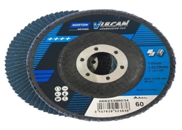 Norton 115x22 Vulcan Flap Disk 60 Kum 10'lu