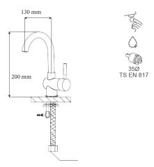 Güney Avanos Kuğu Lavabo Bataryası