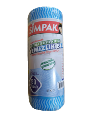 Simpak Antibakteriyel 50 Yapraklı 25x35 cm Temizlik Bezi