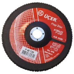 Üçer 180x22 40 Kum Flap Disk Zımpara