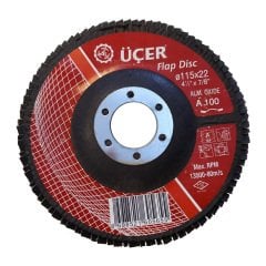 Üçer 115x22 100 Kum Flap Disk Zımpara