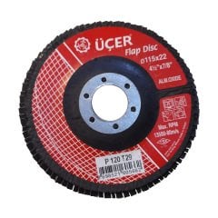 Üçer 115x22 120 Kum Flap Disk Zımpara