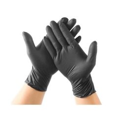 Handy Pudrasız Siyah Nitril Ekstra Kalın Eldiven 50'li