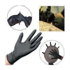 Handy Pudrasız Siyah Nitril Ekstra Kalın Eldiven 50'li