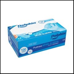 Dolphin Nitril Muayene Eldiveni Pudrasız 100'Lük Paket