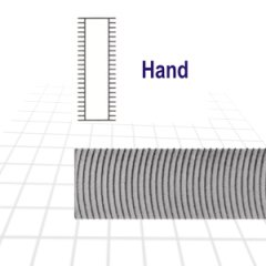 THREEFILES EĞE HAND ORTA   8''