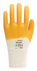 Max Safety NIT-400 Pamuk Astarlı Sarı Nitril Eldiven