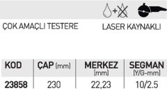 NORTON 4*4 EXPLORER 230 mmTESTERE