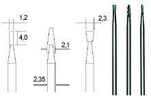 PROXXON FREZE UÇLARI 3 LI 28752