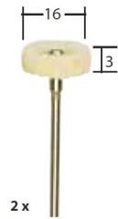 PROXXON POLİSAJ UCU 2 Lİ 28803