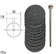 PROXXON KESME DISKLERI 22 MM 10 LU 28808