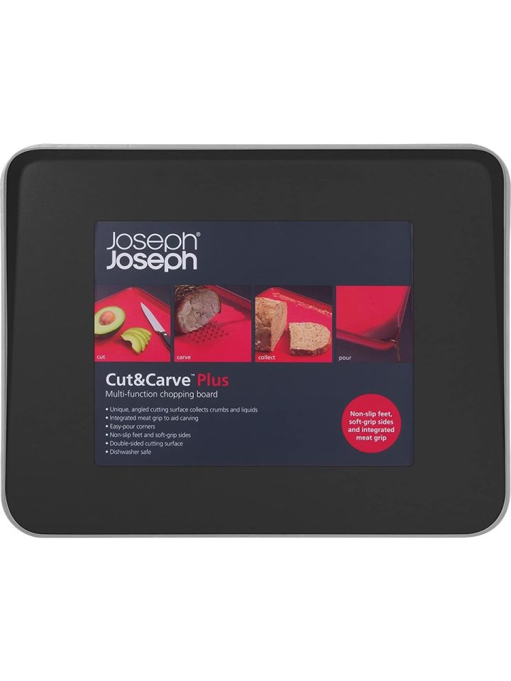 Joseph Joseph Cut&Carve™ Plus Büyük Kesme Tahtası - Siyah