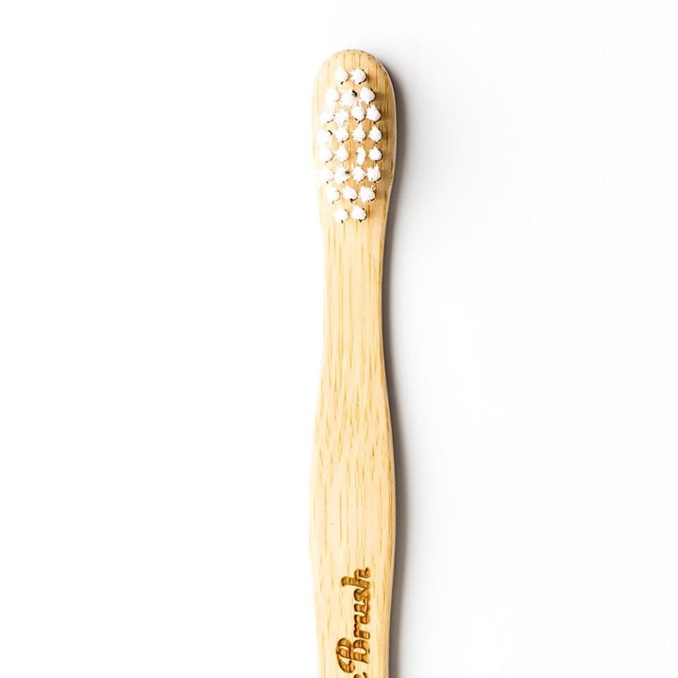 Bambu Çocuk Diş Fırçası - Beyaz