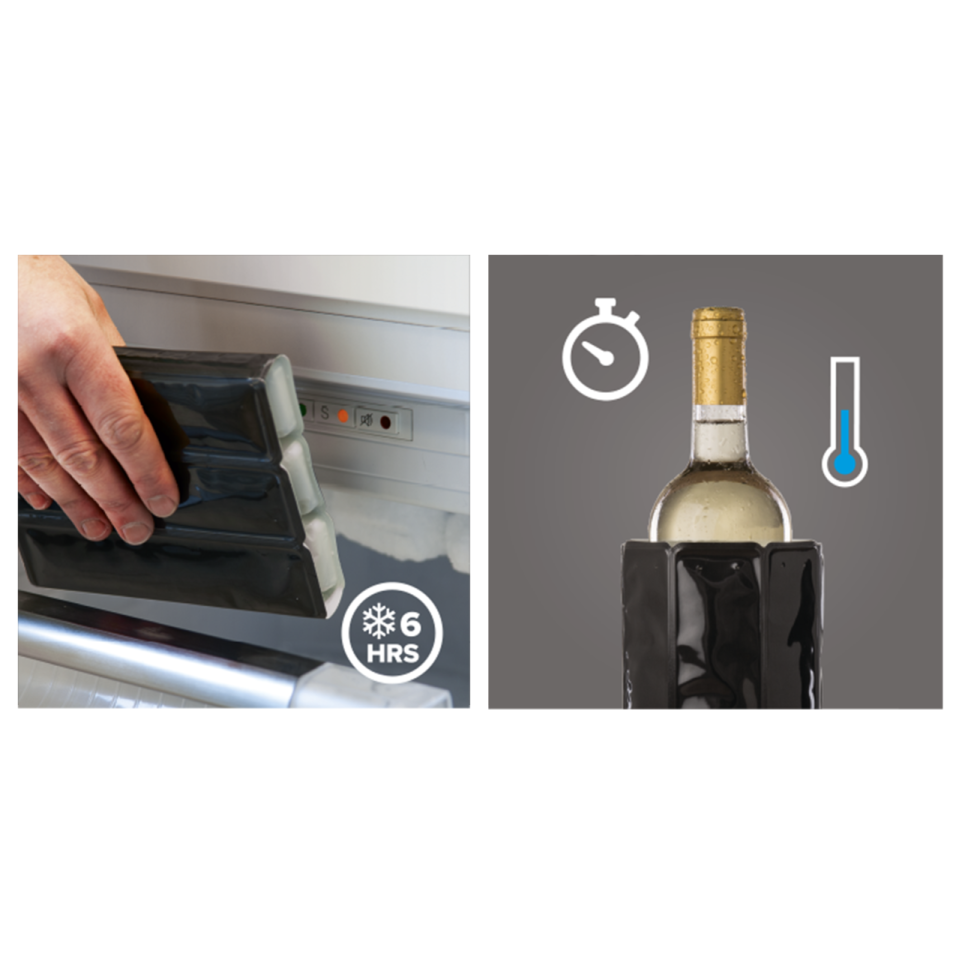 Vacu Vin Aktif Şarap Soğutucu Kılıf / Platin